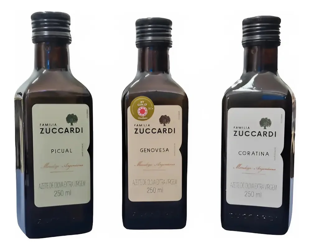 Kit 3 Azeites Extra Virgem Zuccardi Presente Lata Branca
