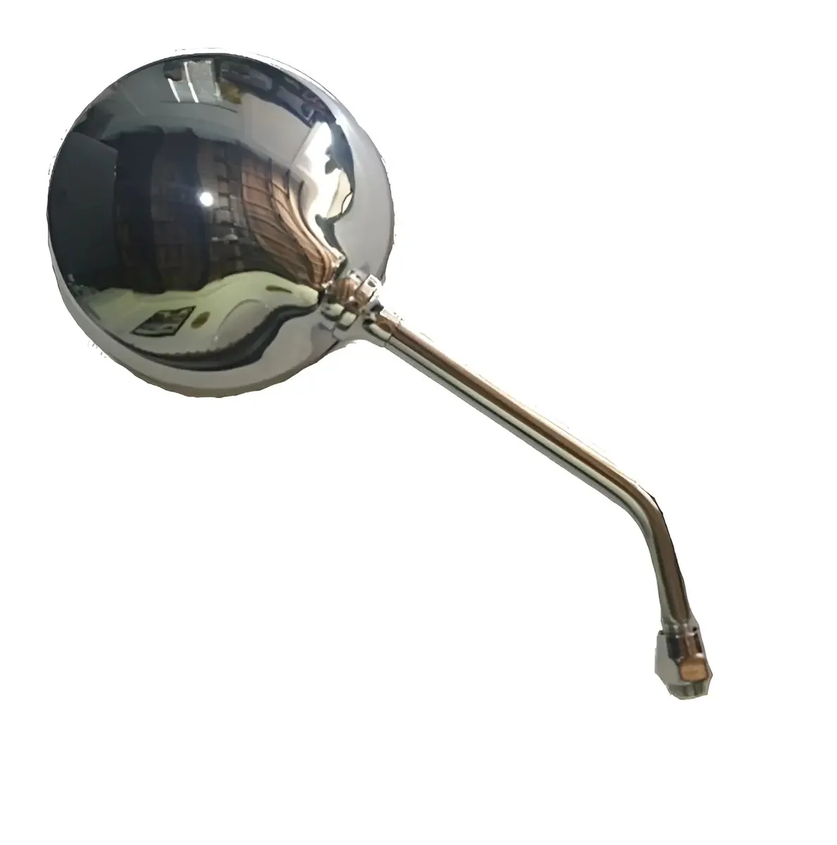 Retrovisor Redondo Cromado com Lente Convexa – Bilateral