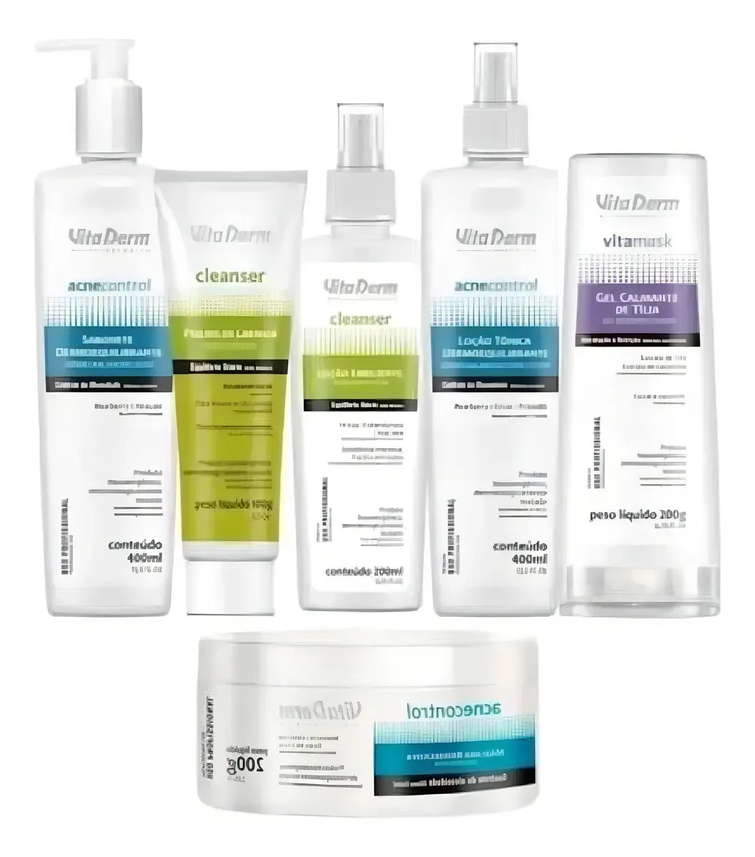 Kit Limpeza De Pele Vita Derm Com Mascara Biossecativa