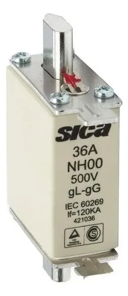 Tamanho do fusível Nh 100 36a Sica -eletricidade