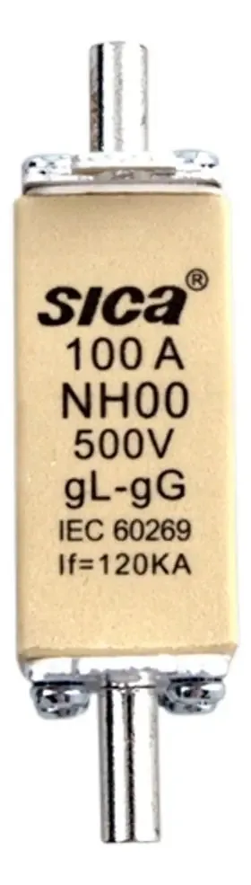 Tamanho do fusível Nh 100 100a Sica -eletricidade