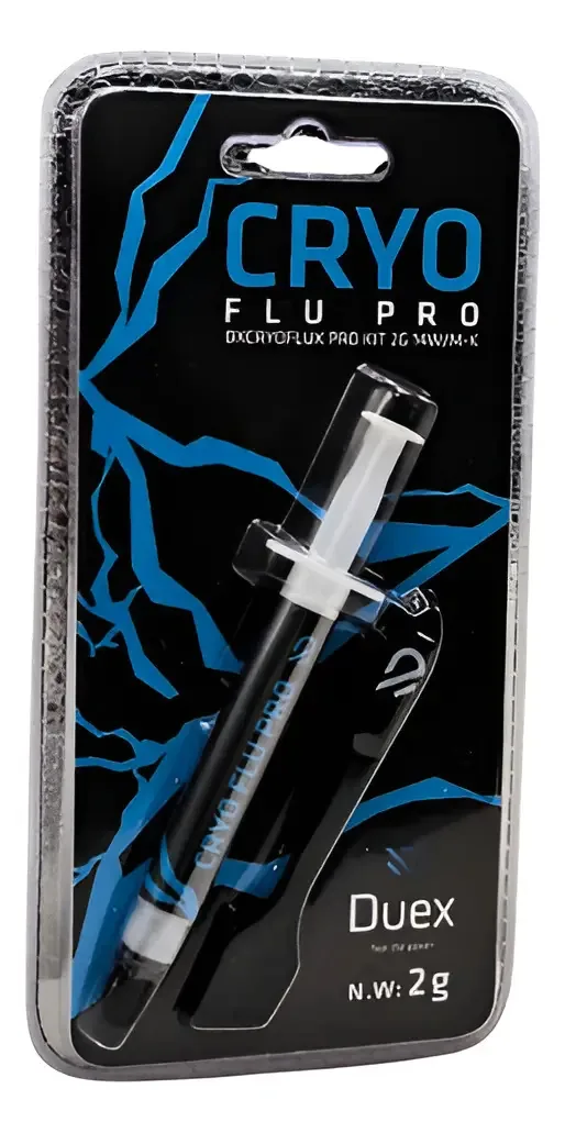 Pasta Térmica Duex Cryoflux Pro 2 Gramas Dxcryoflux Pro 2g Preto