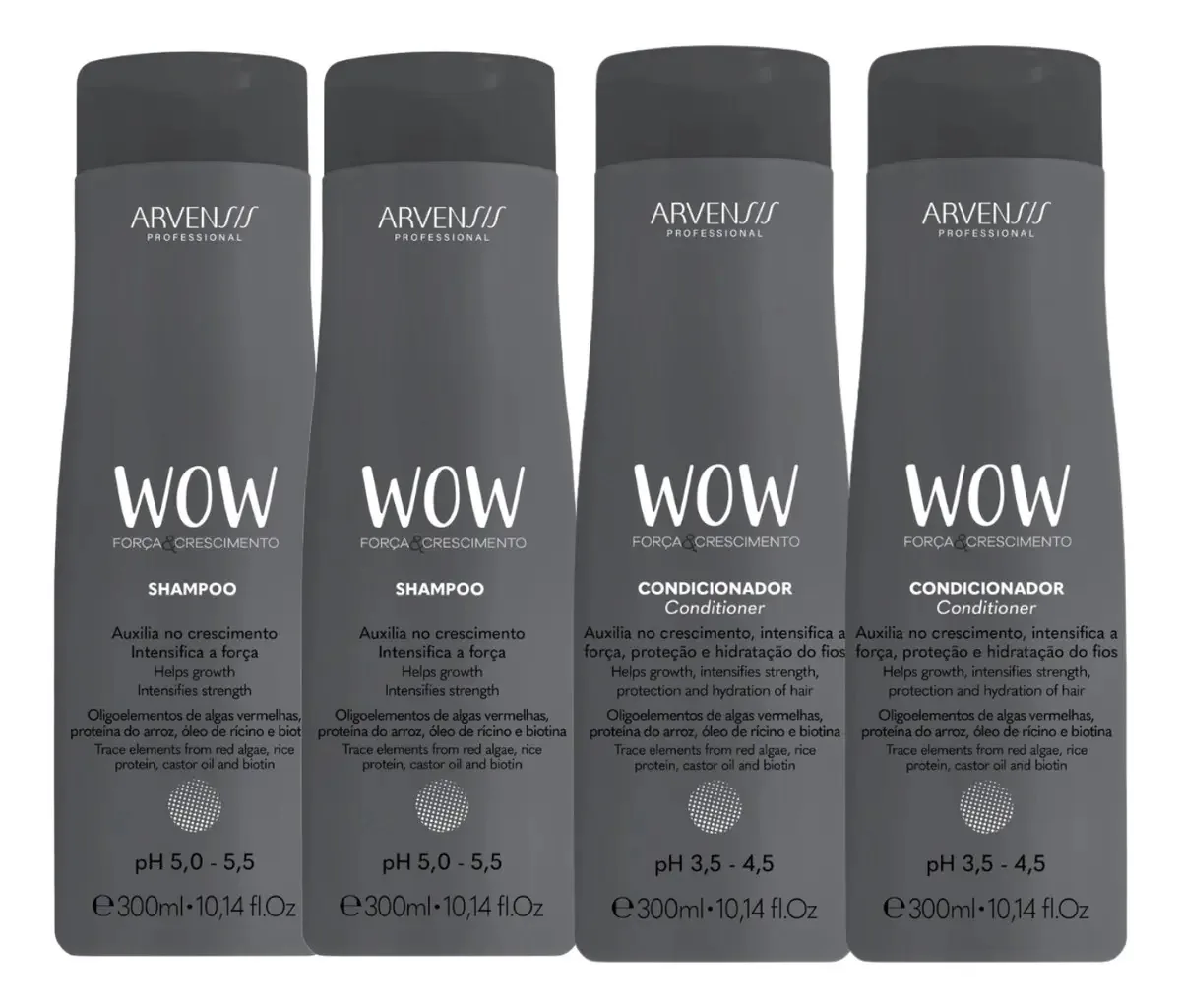 Kit Arvensis Wow Força E Crescimento Shampoo+condicionador