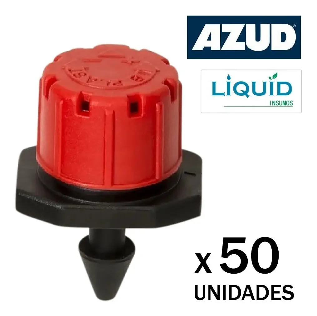 Conta-gotas ajustável de 0 a 70 litros/hora (50 unidades) Jardim vermelho ideal