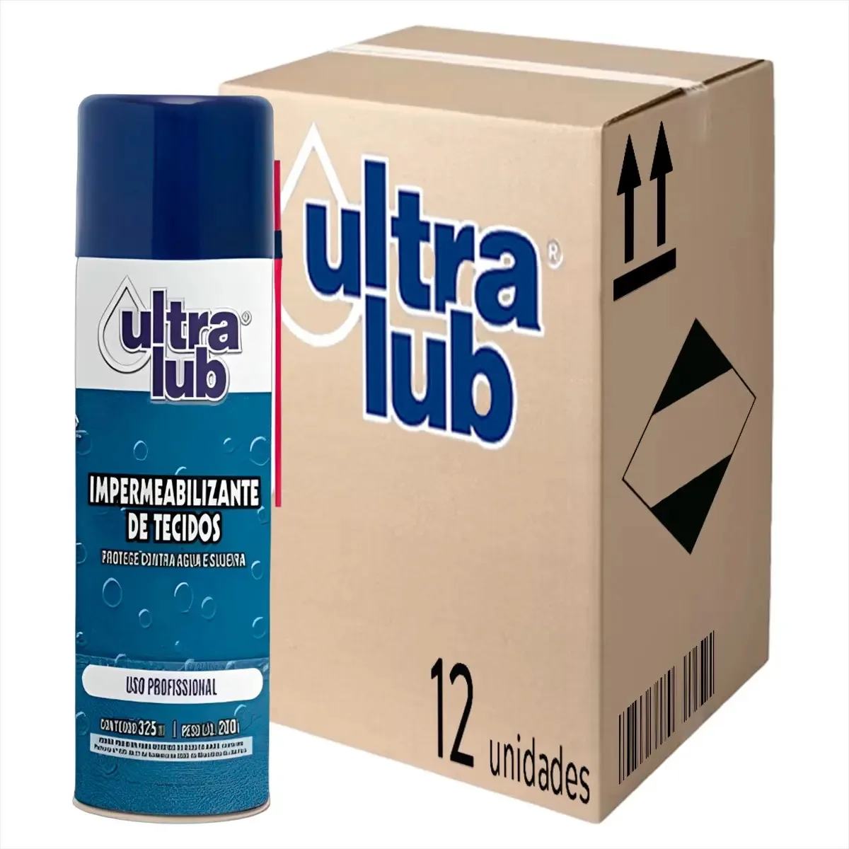 Impermeabiliza Tecidos 325ml Protege Contra Sujeiras Kit 12