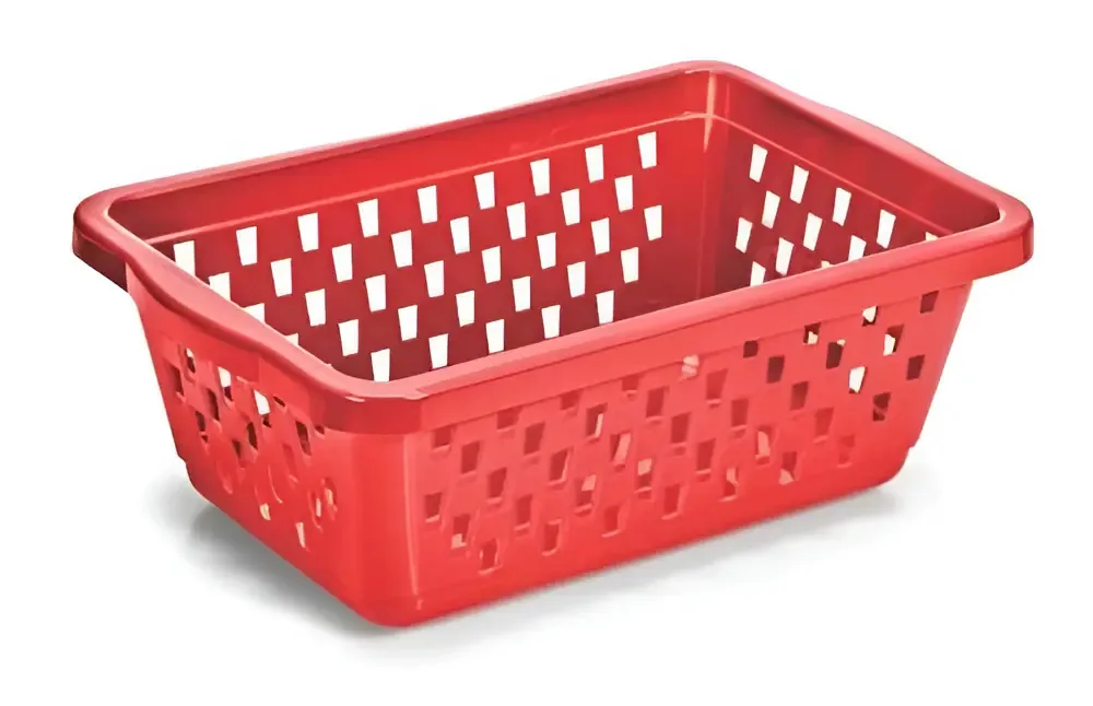 Cesto Organizador Multiuso Médio 20x15,5x6,5cm Vermelho