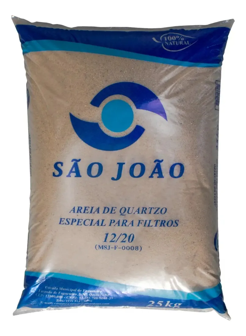 Especial Areia Média Limpeza E Filtragem De Piscina - 25kg
