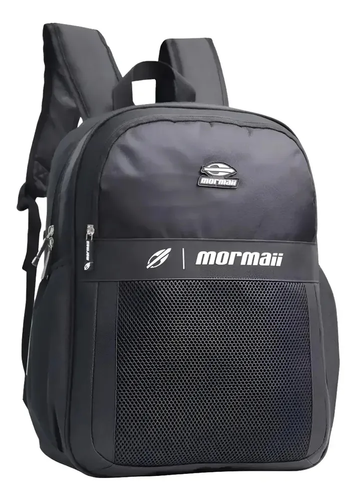 Mochila Passeio Casual Viagem Camping Mormaii 214 Cor Preto Desenho Do Tecido Liso