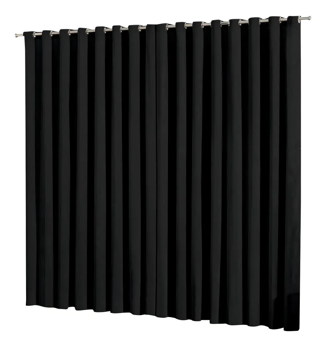 Cortina Blackout Em Tecido 2,20x1,30 Corta Luz Preto