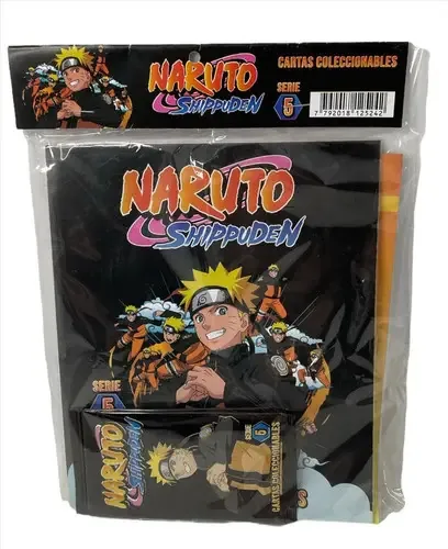 Naruto Shippuden Collector 5 para armazenar cartões+2 abaixo