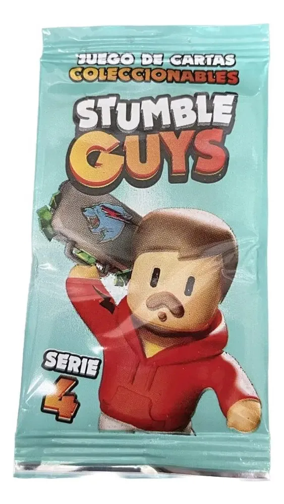 10 envelopes de cartões Stumble Guys - Série 4. Língua castelhana rey