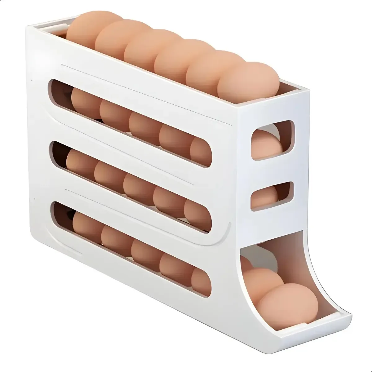 Porta Ovos Dispenser Organizador Bandeja 30 Unid Automático