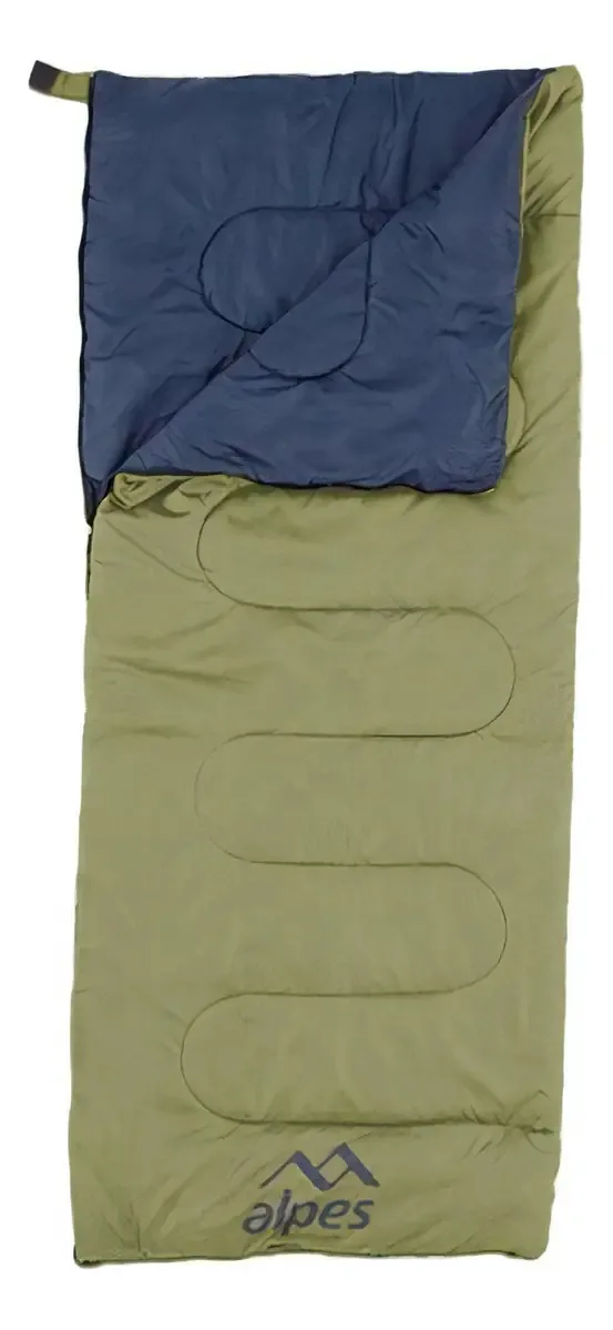 Sacos de dormir leves Summer Alpes 180x75cm - verdes