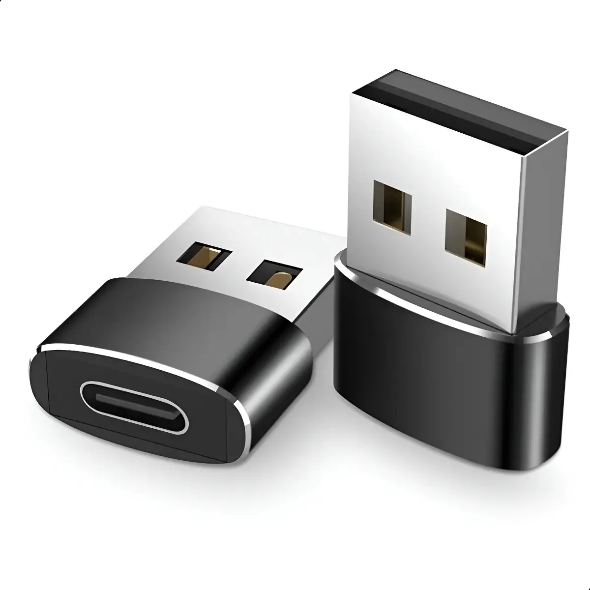 Adaptador USB-C para USB 2.0 Axxessory Preto Conexão Estável