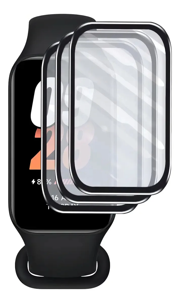 3 Películas Hidrogel 3d Para Xiaomi Smartband 8 Active