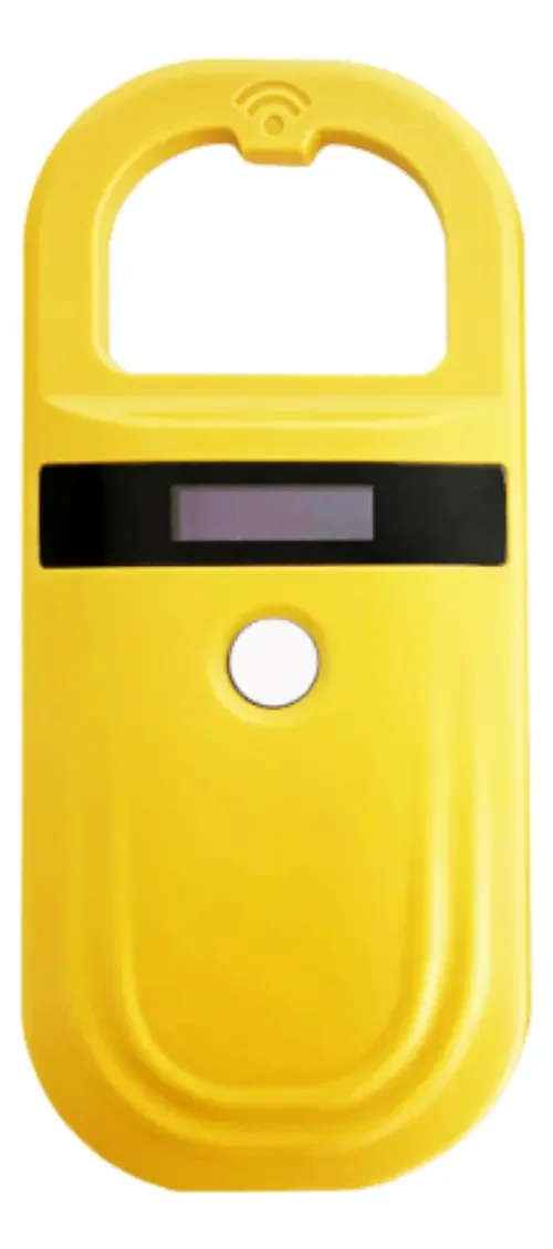 Leitor de Microchip Animal LM com Display LCD Amarelo