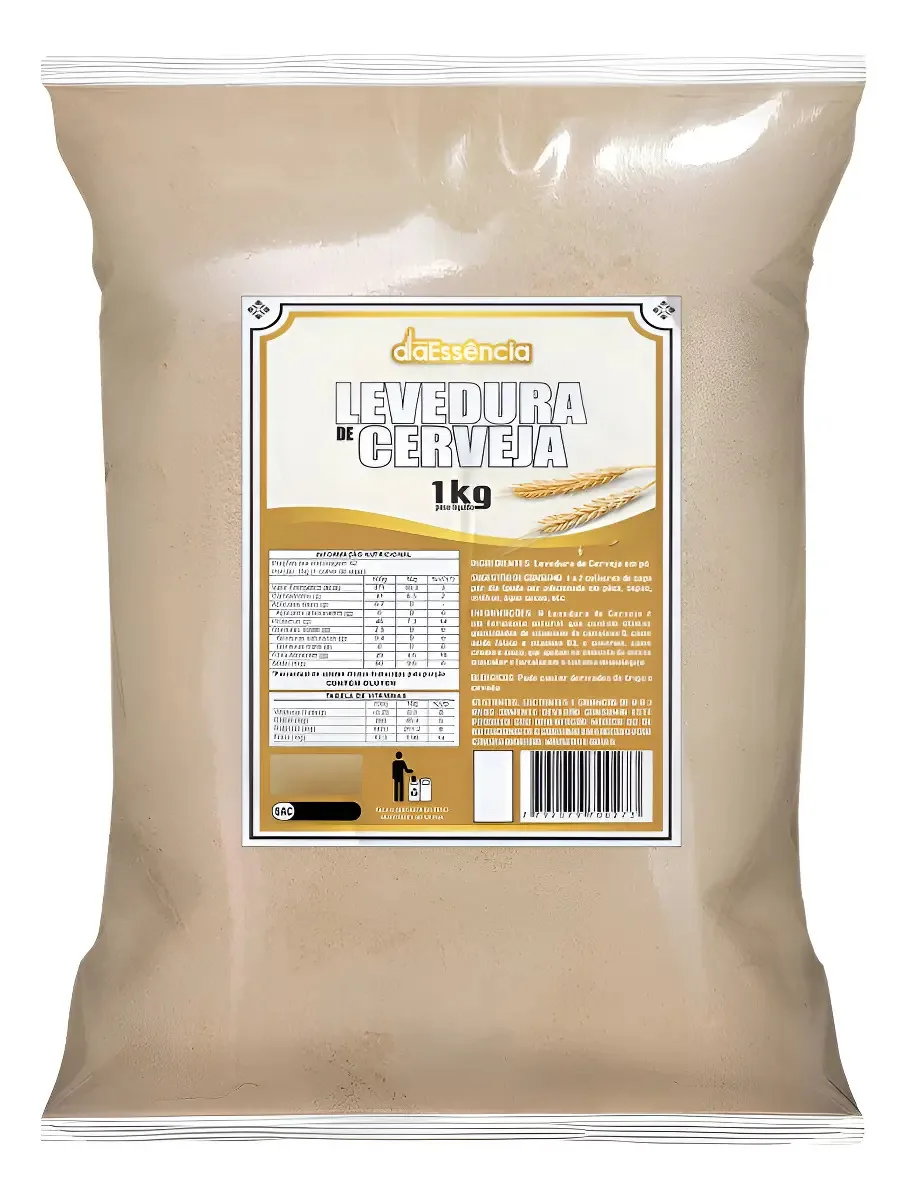 Levedura de Cerveja em Pó 1kg Rico em Vitaminas e Minerais