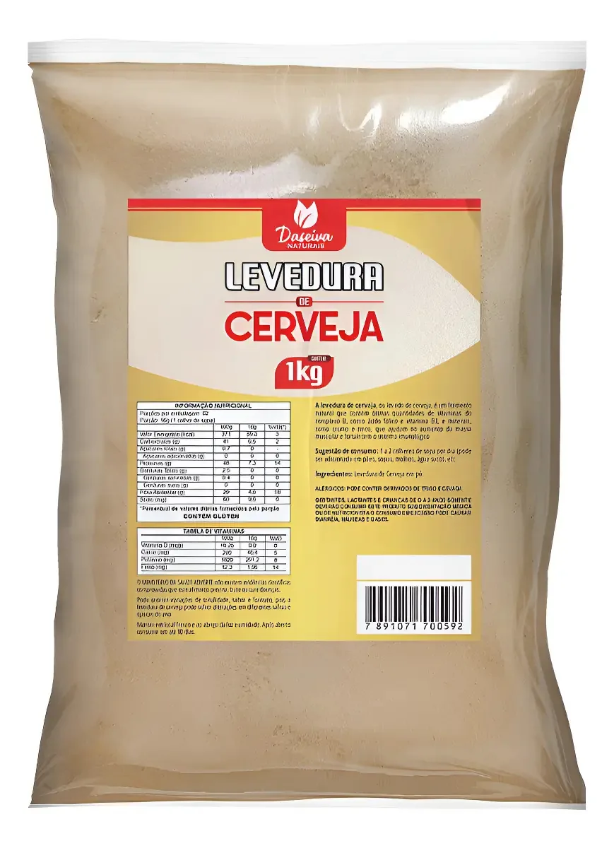 Levedura De Cerveja Em Pó 1kg 100% Pura
