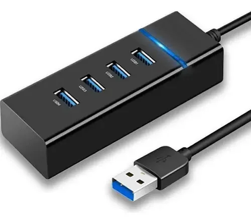 Régua Hub Usb 3.0 Hi-speed 4portas Usb 5 Gbps Hd Externo