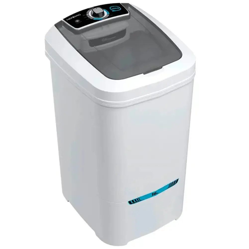 Tanquinho De Lavar Roupa Newmaq 16kg Semiautomático 9 Programas Branco Promo Wave