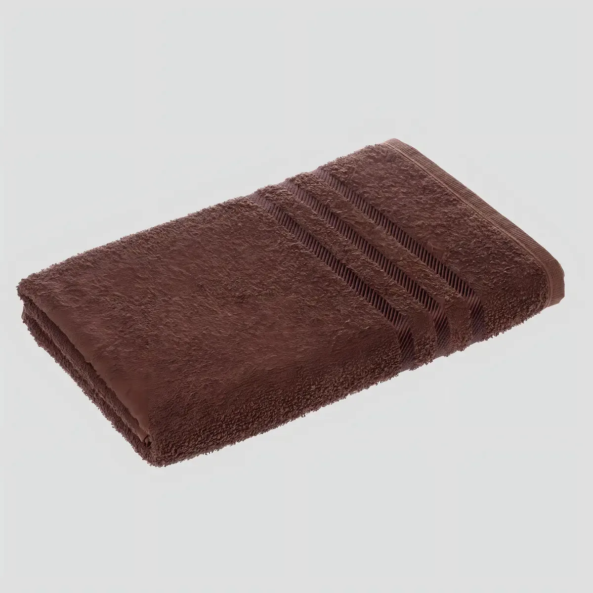 01 Toalha Banho Grande Barra Viscose Black Friday Cor Marron