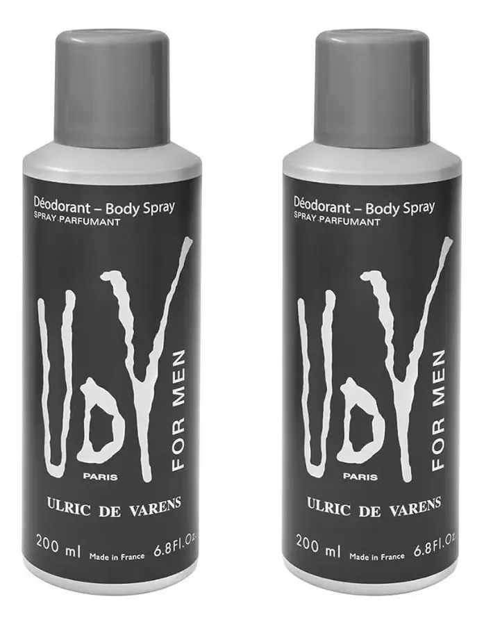 Kit 2 Desodorantes Spray Ulric de Varens UDV For Men 200ml