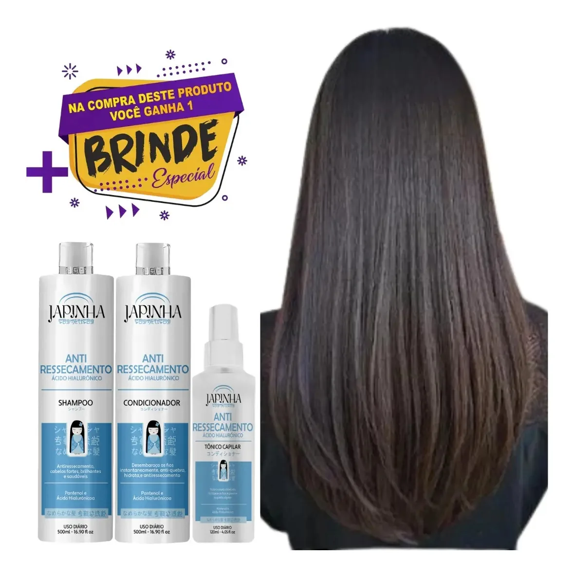 Japinha Shampoo E Condicionador + Tônico +