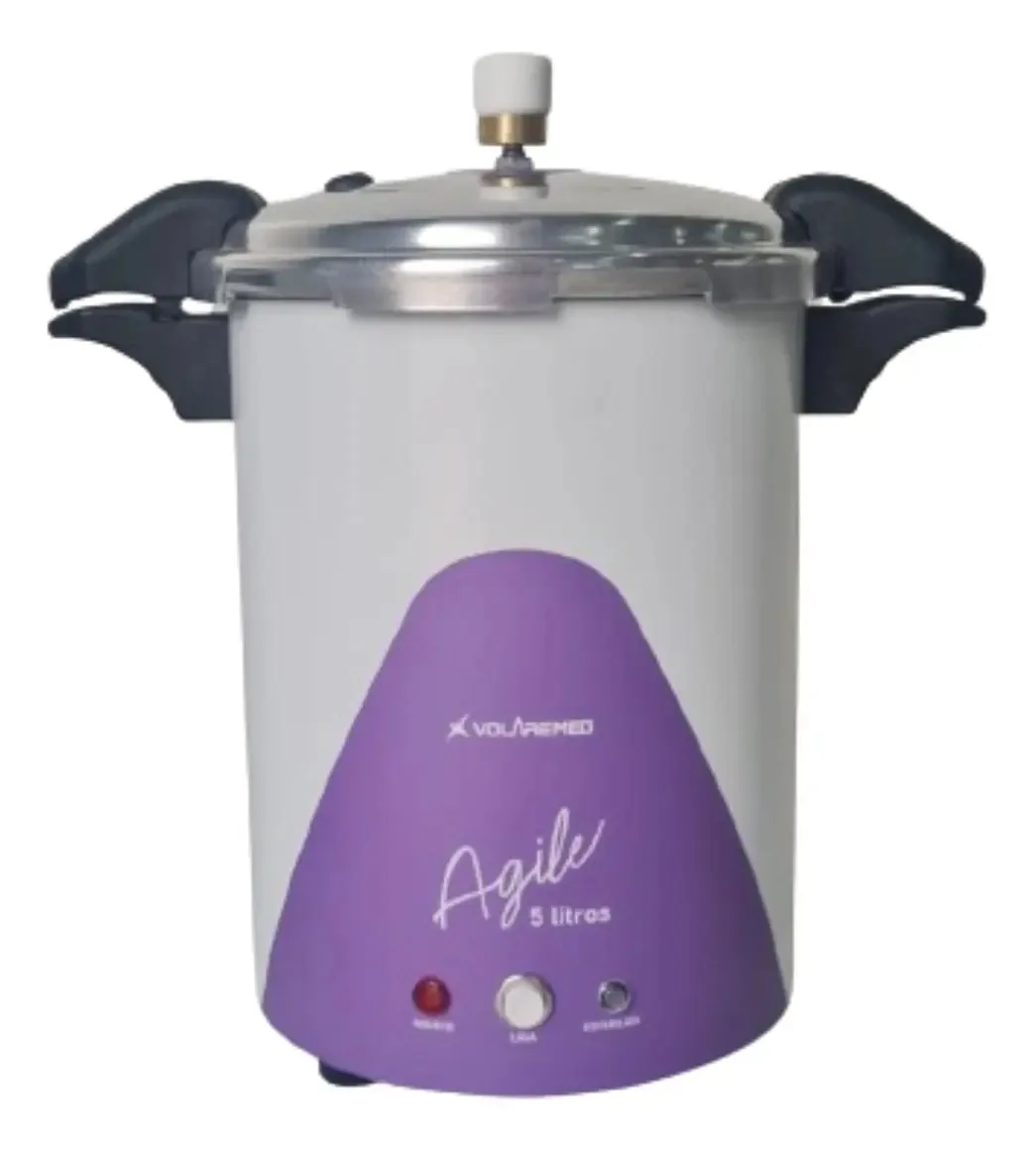 Autoclave Estética Vertical 05 Litros Roxa - Volaremed