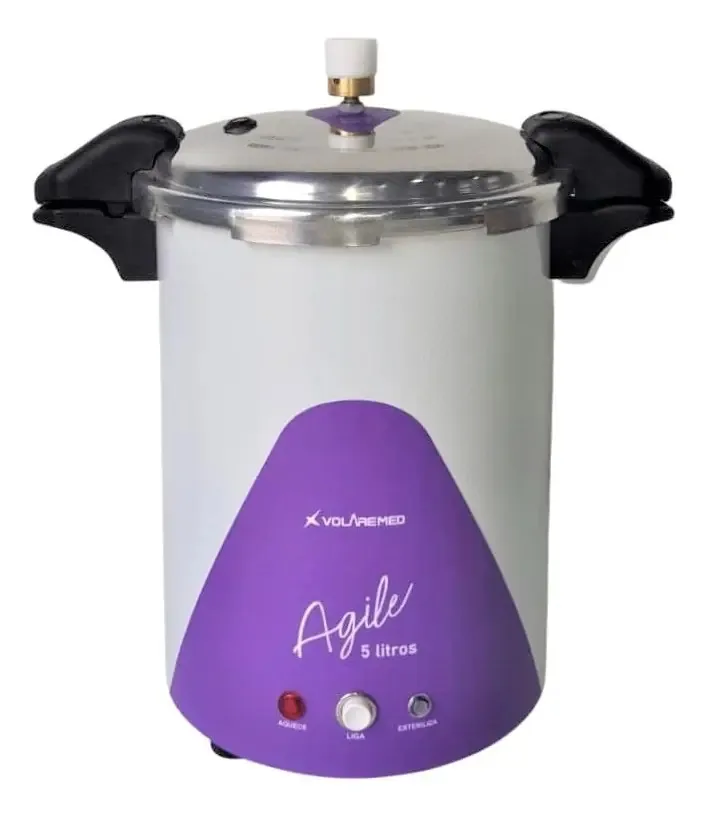 Autoclave Manicure Volare 05 Litros Roxa + Separador