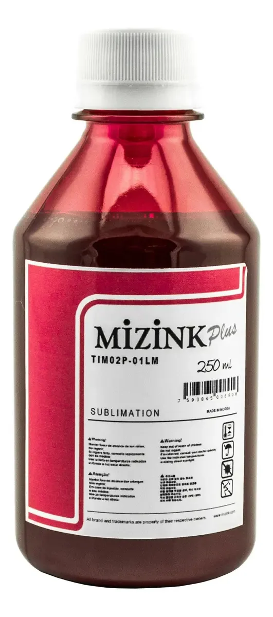 Tinta Sublimática Mizink 250ml Magenta para Impressoras Epson