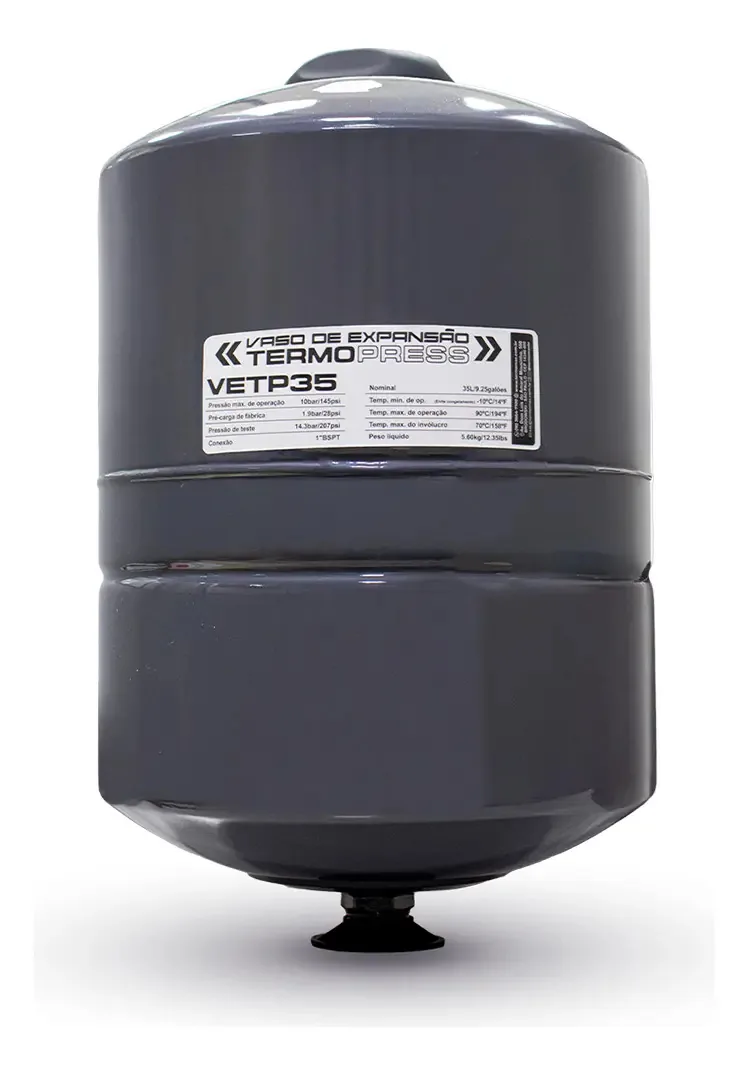 Vaso Tanque De Expansão Vertical 35l Termopress Termomax