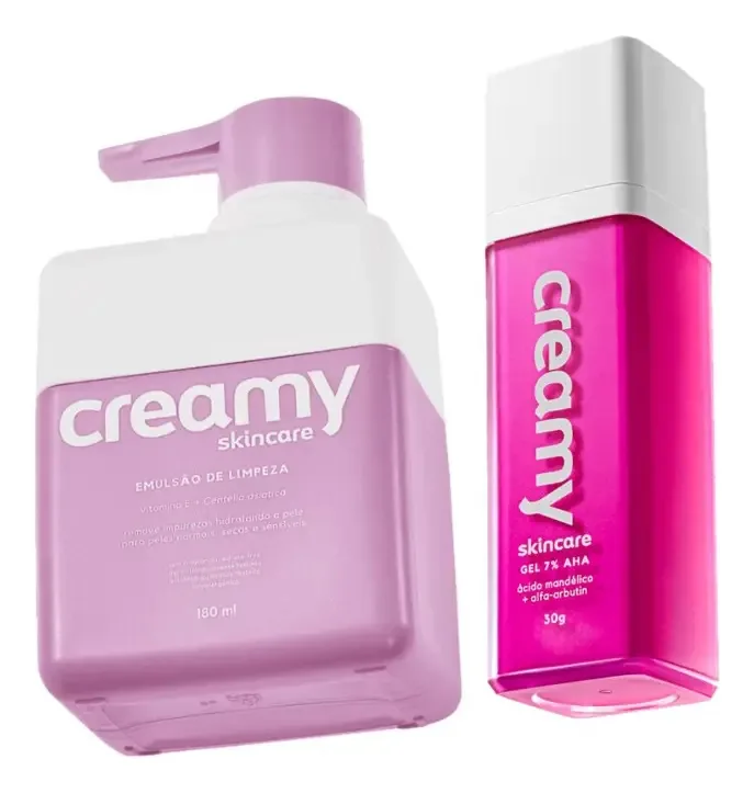 Creamy Skincare Emulsão De Limpeza Mandélico (2 Produtos)