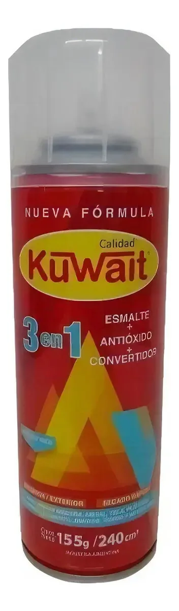 Polidor de aerossol de alta temperatura do Kuwait 240 cm 3 em 1 - cor de aço preto