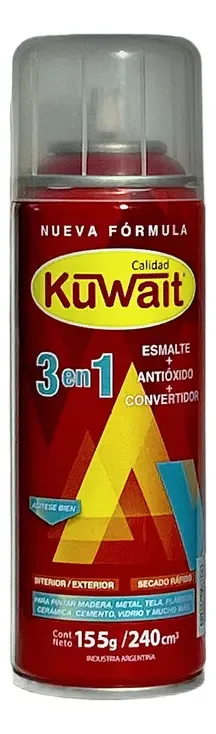 Tinta de esmalte sintético em aerossol Kuwait, cores 240 cc, cor turquesa