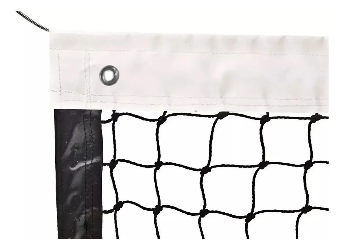 Rede de padel profissional de polietileno de 2,5 mm + cabo de aço+faixa perimetral