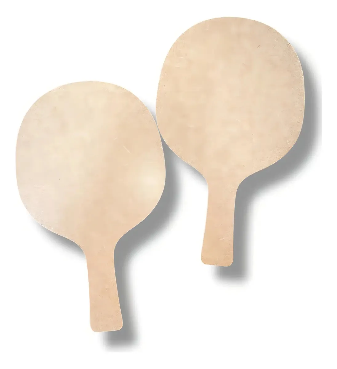 Kit 60 Raquetes Ping Pong MDF Cru Ortiz Personalizáveis Lembrancinha