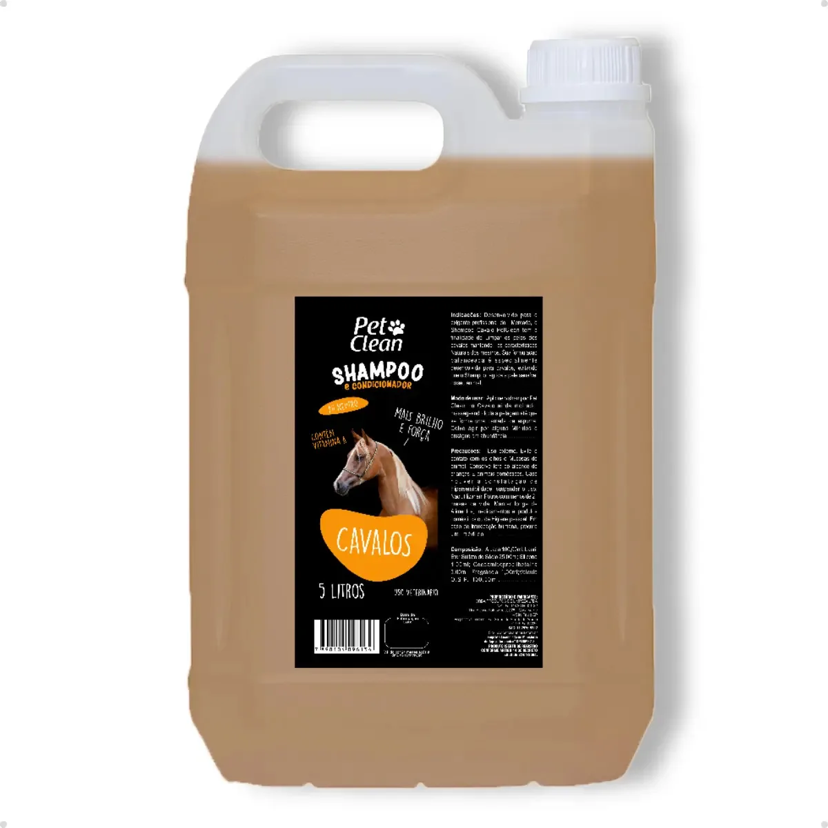 Shampoo/condicionador Pet Shop Banho E Tosa Pet Clean 5l Fragrância Morango