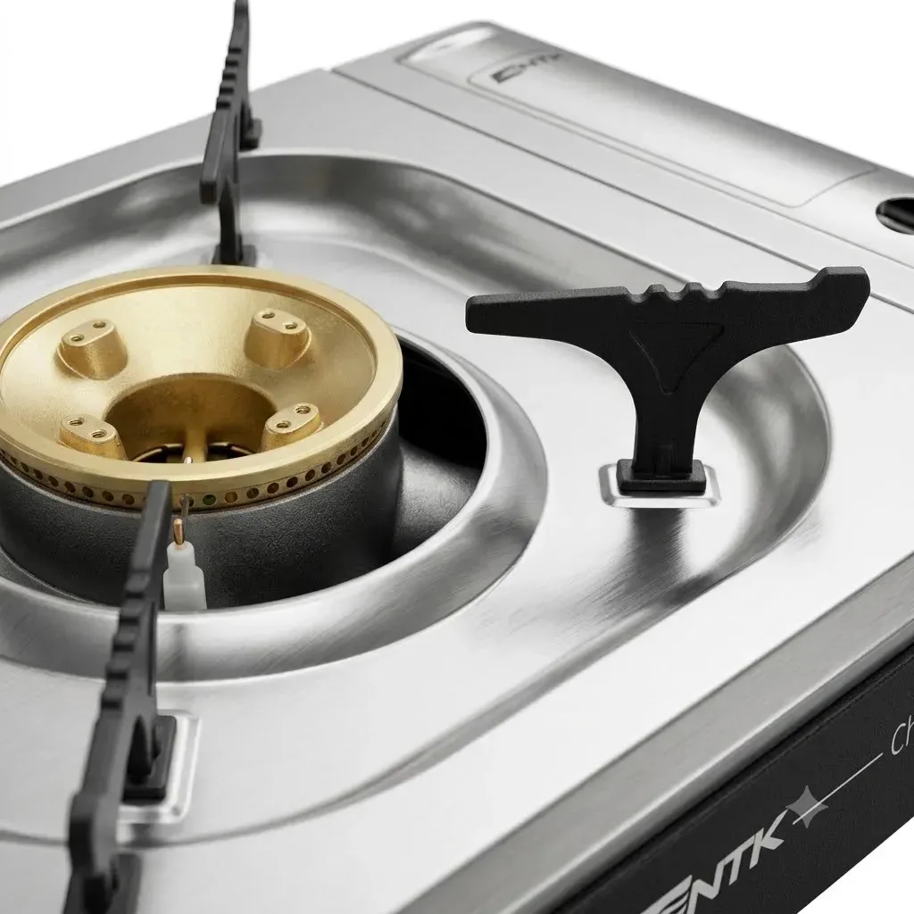 Fogareiro Cheff Inox Pesca Caça Portátil A Gás Camping Ntk