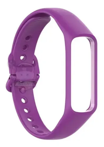 Kit 2 Pulseiras Samsung Galaxy Fit 2 R220 Silicone Esportiva Cor Roxo