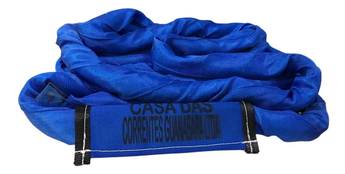 Cinta Tubular Anel Elevação De Cargas 8t 5m - Azul