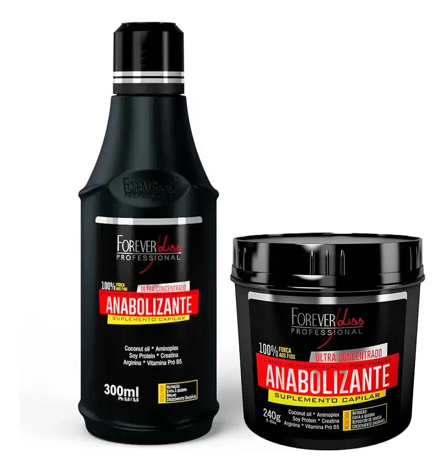 Kit Anabolizante Capilar Força E Nutrição Forever Liss