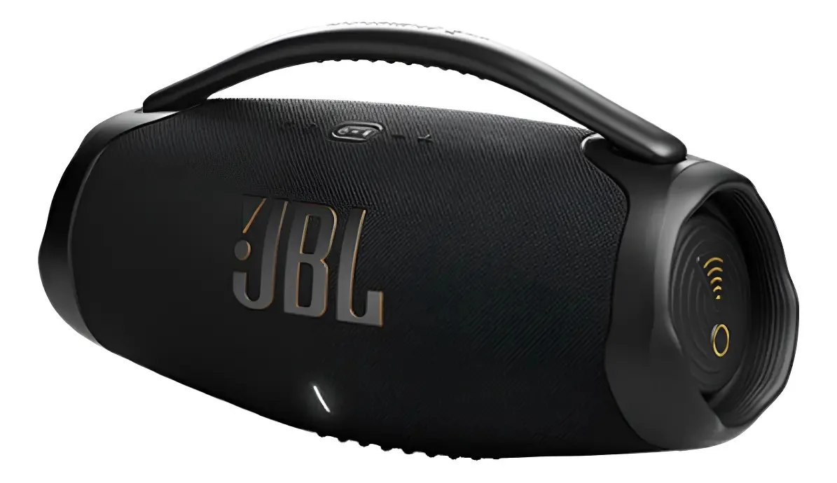 Caixa De Som Boombox 3 Conexão Wi-fi E Bt 200w Alexa Jbl Preto