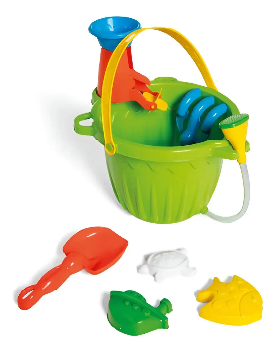 Brinquedo Balde Com Forminhas Para Praia Multi Fun Tateti
