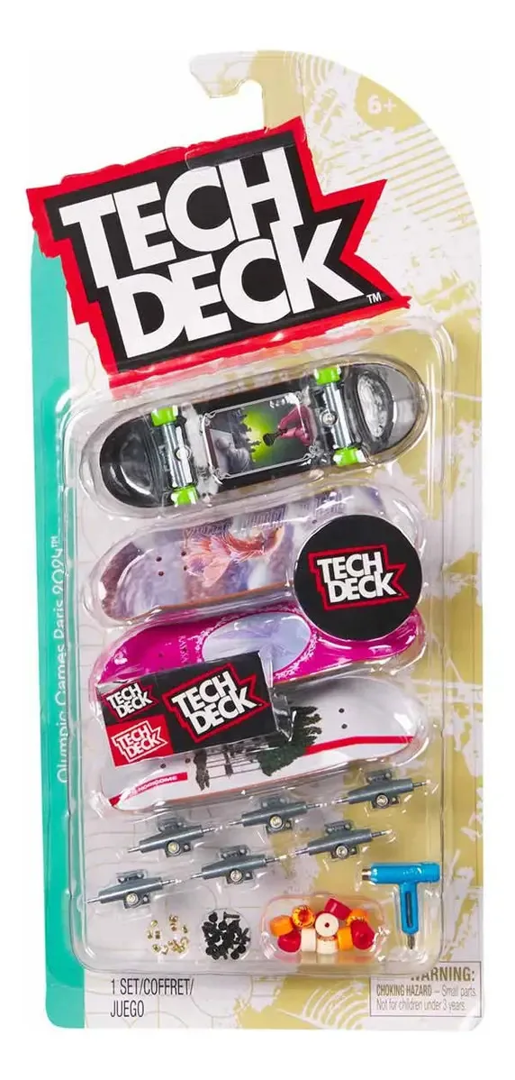 Kit 4 Skate De Dedo Coleção Shane 2024 - Tech Deck