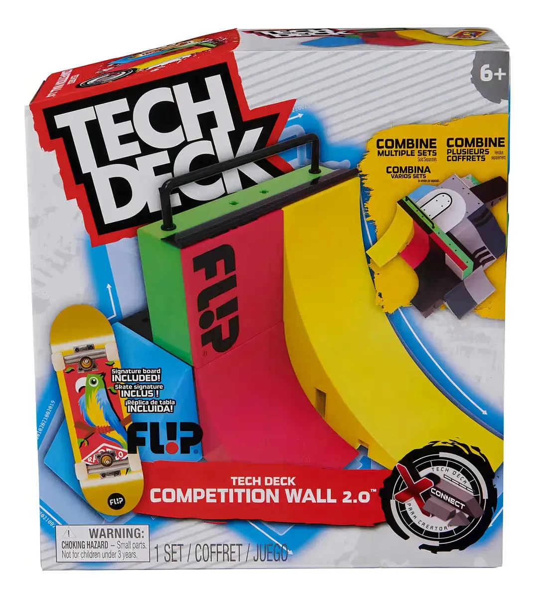 Pista Competition Wall 2.0 + Skate De Dedo Flip - Tech Deck