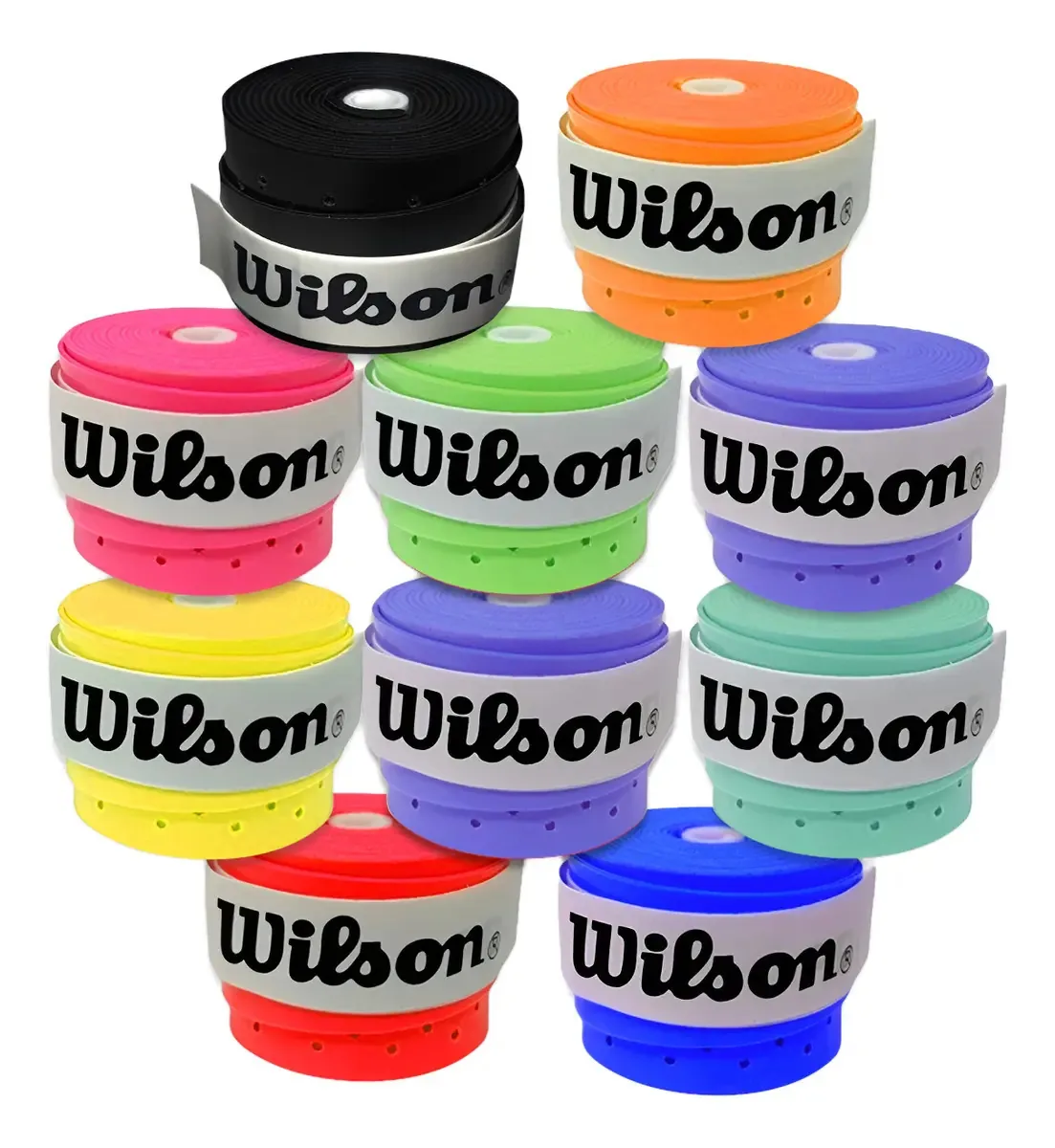 10 Over Grip Wilson Padel Tênis Beachtennis Badminton Cor Cores