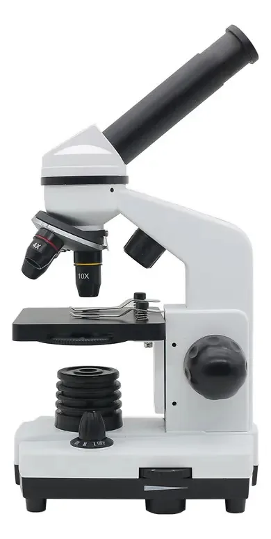 Microscópio Biológico Monocular Escolar Profissional Optico Acromático