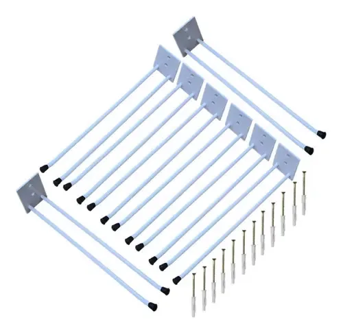 8 Suporte Para Vassouras Rodos De Parede Organizador 30cm