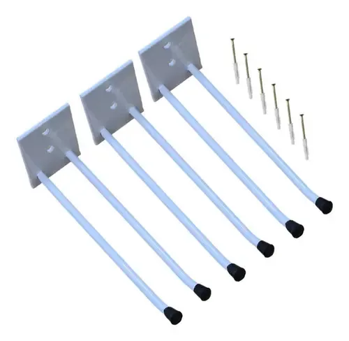3 Suporte Para Vassouras Rodos De Parede Organizador 18cm