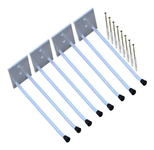 4 Suporte Para Vassouras Rodos De Parede Organizador 18cm